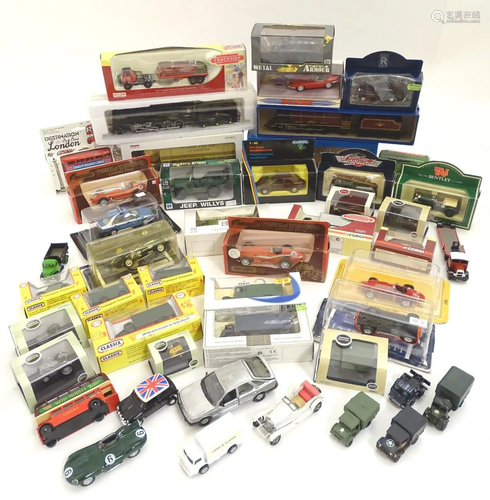 Toys: A quantity of assorted die-cast scale model…