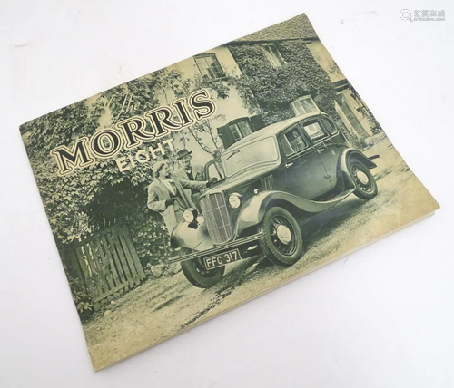 A 1937 illustrated colour car sales brochure for The