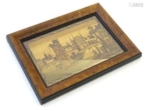 A Napoleonic prisoner of war framed straw work p…