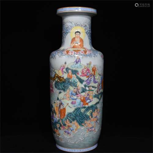 An Ancient Pastel Chinese Porcelain Vase