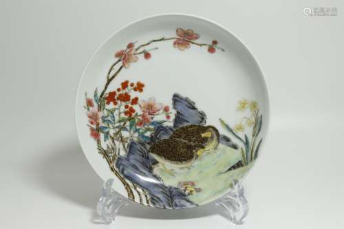 An Ancient Pastel Chinese Porcelain Plate