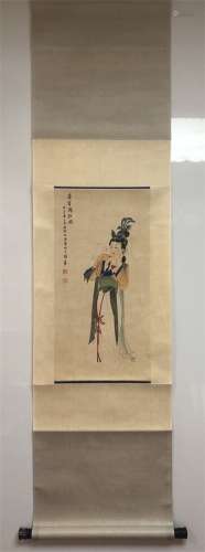 A Chinese Scroll Painting by Zhang Daqian