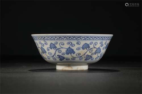 An Ancient Blue and White Chinese Porcelain Bowl
