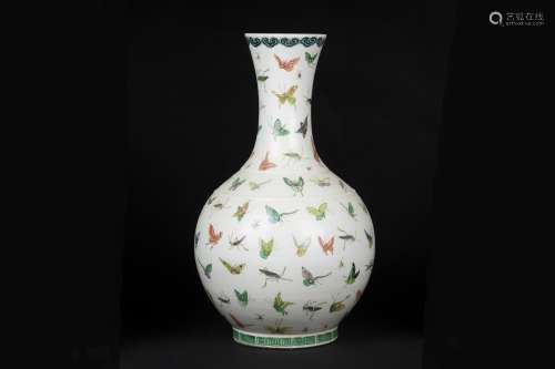 An Ancient Pastel Chinese Porcelain Vase