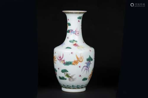 An Ancient Pastel Chinese Porcelain Vase