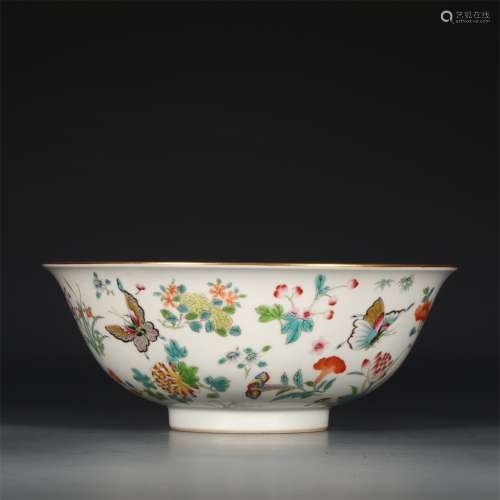 An Ancient Pastel Chinese Porcelain Bowl