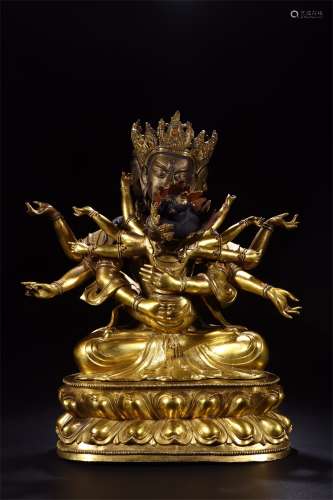 A Bronze Gilt Buddha