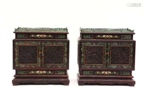 A Pair of Wooden Boxes
