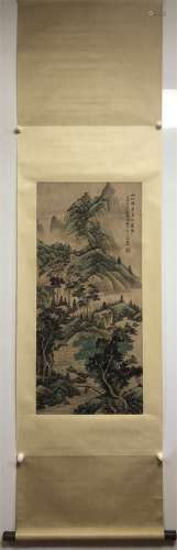 A Chinese Scroll Painting by Feng Chaoran