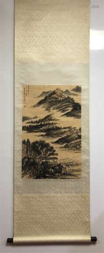 A Chinese Scroll Painting by Lu Yanshao
