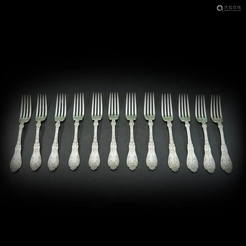 12 Gorham Sterling Silver Forks 