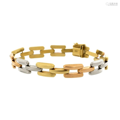 Tri-color 14K Bracelet