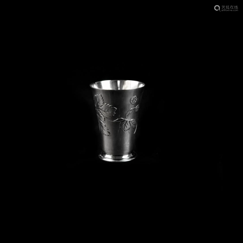 Christofle Silverplate Footed Wine Cup