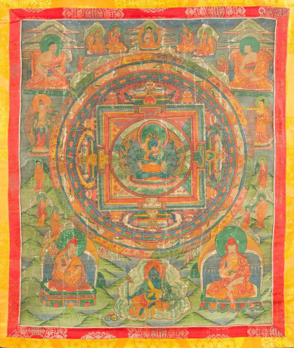 THANGKA: BODHISATTVA IN YAB-YUM Tib…