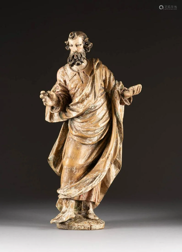 EVANGELIST JOHANNES (?) Deutsch, um 1700 Holz,