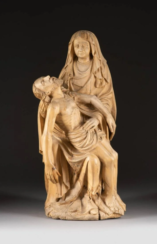 PIETA Süddeutsch, Ulm, wohl Multscher-Umkreis, um