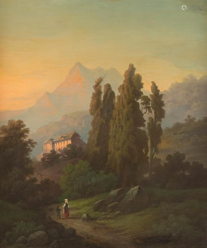 JOSEF HEILMAIER 1843 Obergrießbach - 1903 Sunset