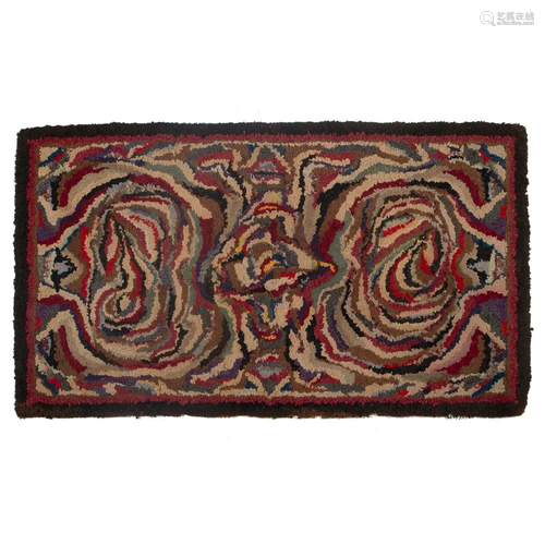 An 'Abstract' Hooked Rug