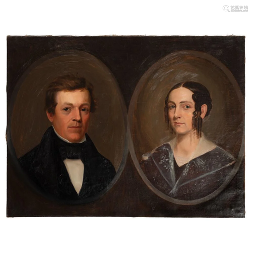 An American Double Portrait, 19th Century