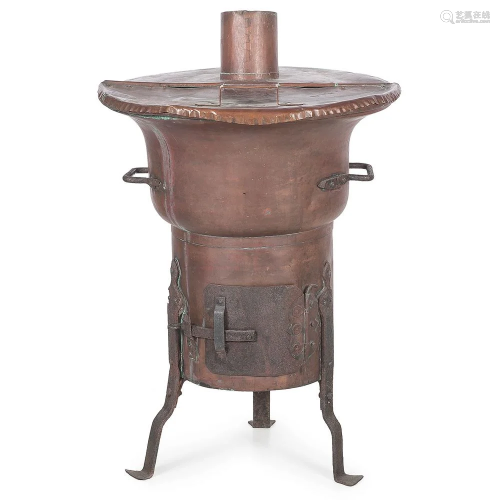A Rare Copper Furnace or Water Heater