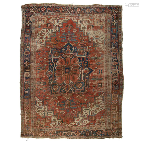 A Heriz Wool Rug