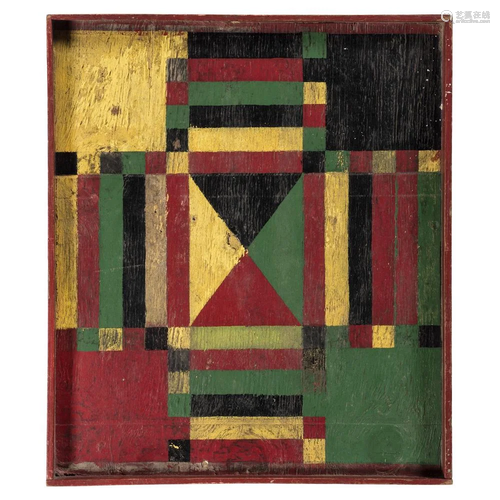 A Folk Art Parcheesi Board