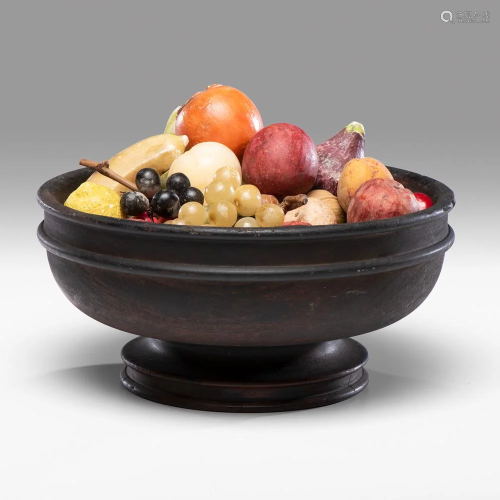 An Assortment of Stone Fruit and Vegetables in a Turned