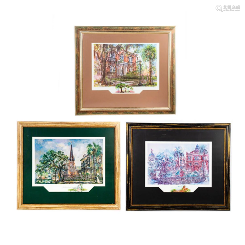 A set of 3 Prints by Sharon Saseen