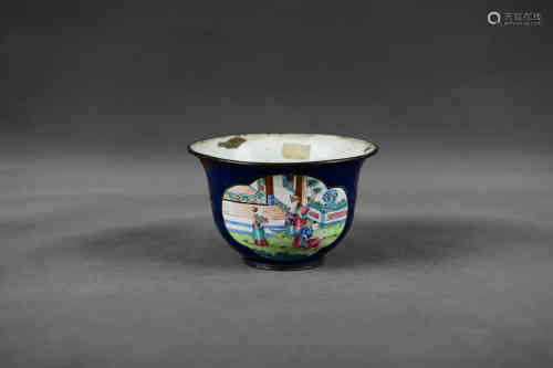 A Chinese Bronze Enamel Bowl