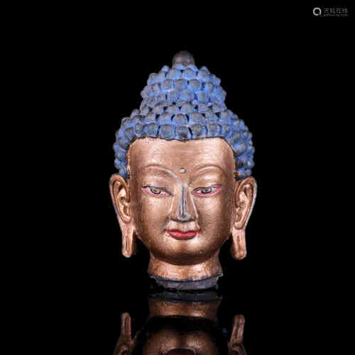 A Bronze Gilding Buddha's Head