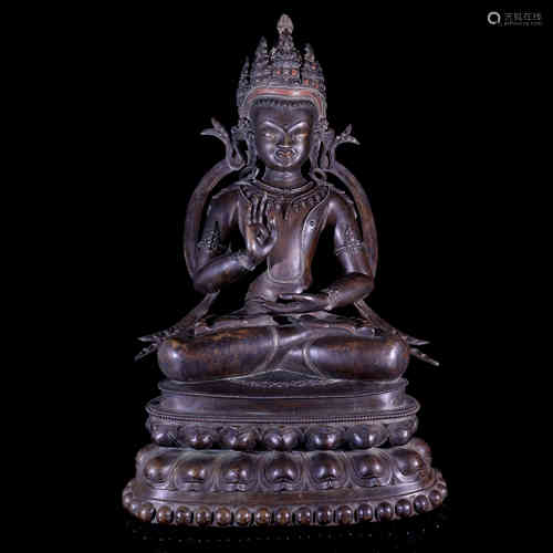 A Bronze Gilding Buddha Statue