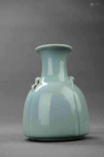 A Chinese Celadon Glazed Porcelain Vase