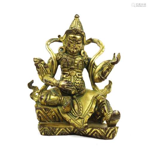 A Bronze Gilding Buddha Statue