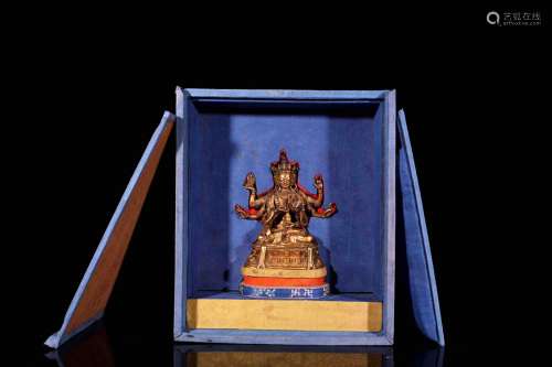 A Bronze Gilding Buddha Statue of Namgyalma