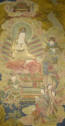A Chinese Guanyin Bodhisattva Painting