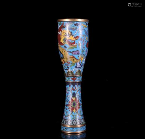 A Chinese Bronze Cloisonne Vase