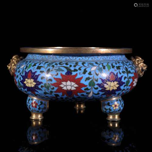 A Chinese Bronze Cloisonne Conser