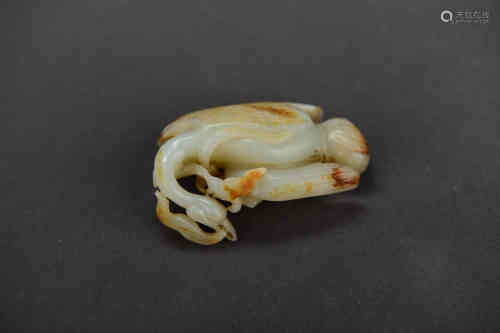 A Chinese Bird Jade Ornament