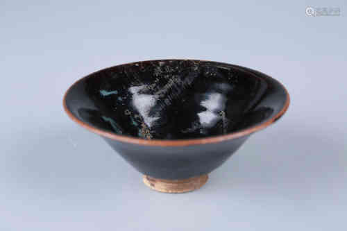 A Chinese Cizhou Kiln Black Glaze Porcelain Cup