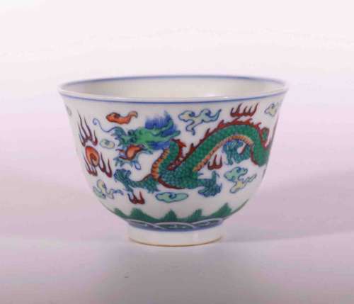 A Chinese Famille Verte Porcelain Bowl.