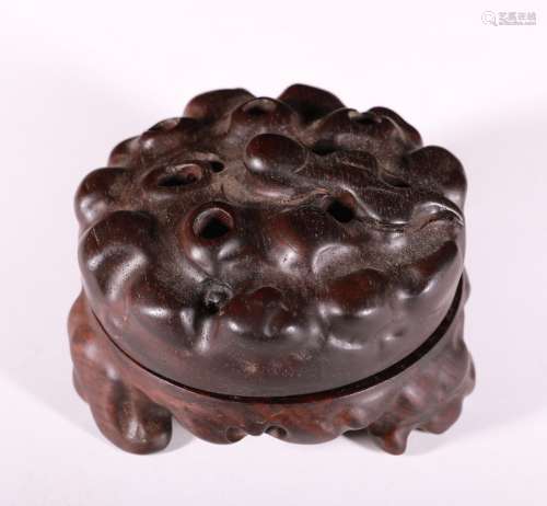 A Chinese Wood Censer.