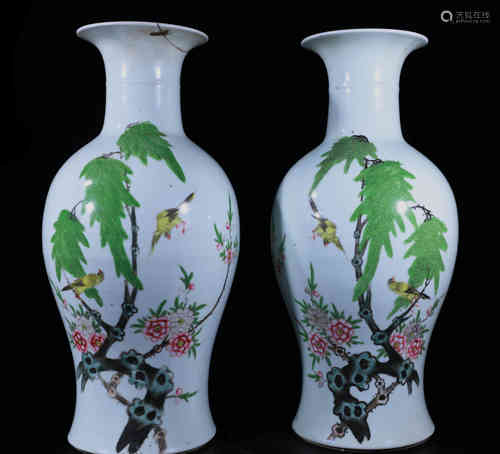 A Pair of Chinese Porcelain Vases.