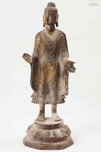 A Chinese Bronze  Statue of Buddha.