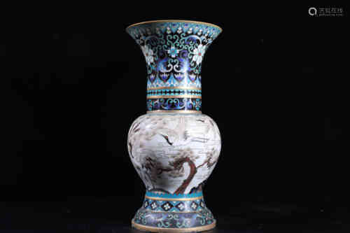 A Chinese Cloisonne Enamel Zun.