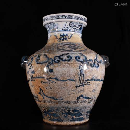 A Chinese Blue and White Porcelain Jar.