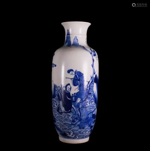 A Chinese Blue and White Porcelain Vase.