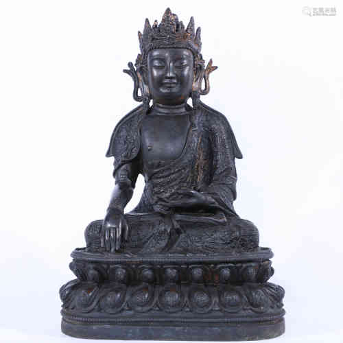 A Bronze Statue of Sakyamuni.