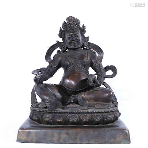 A Bronze Statue of Fortune God.