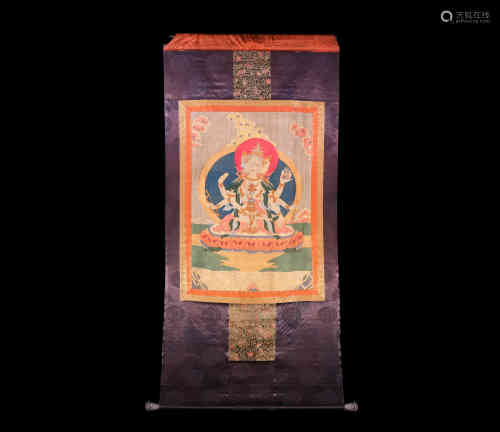 A Chinese Thang-ga K'o-ssu Embroidery of Namgyalma.