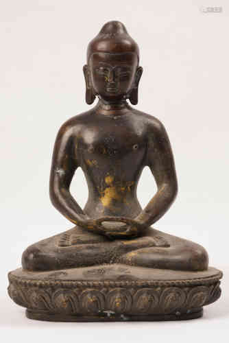 A Bronze Statue of Buddha.